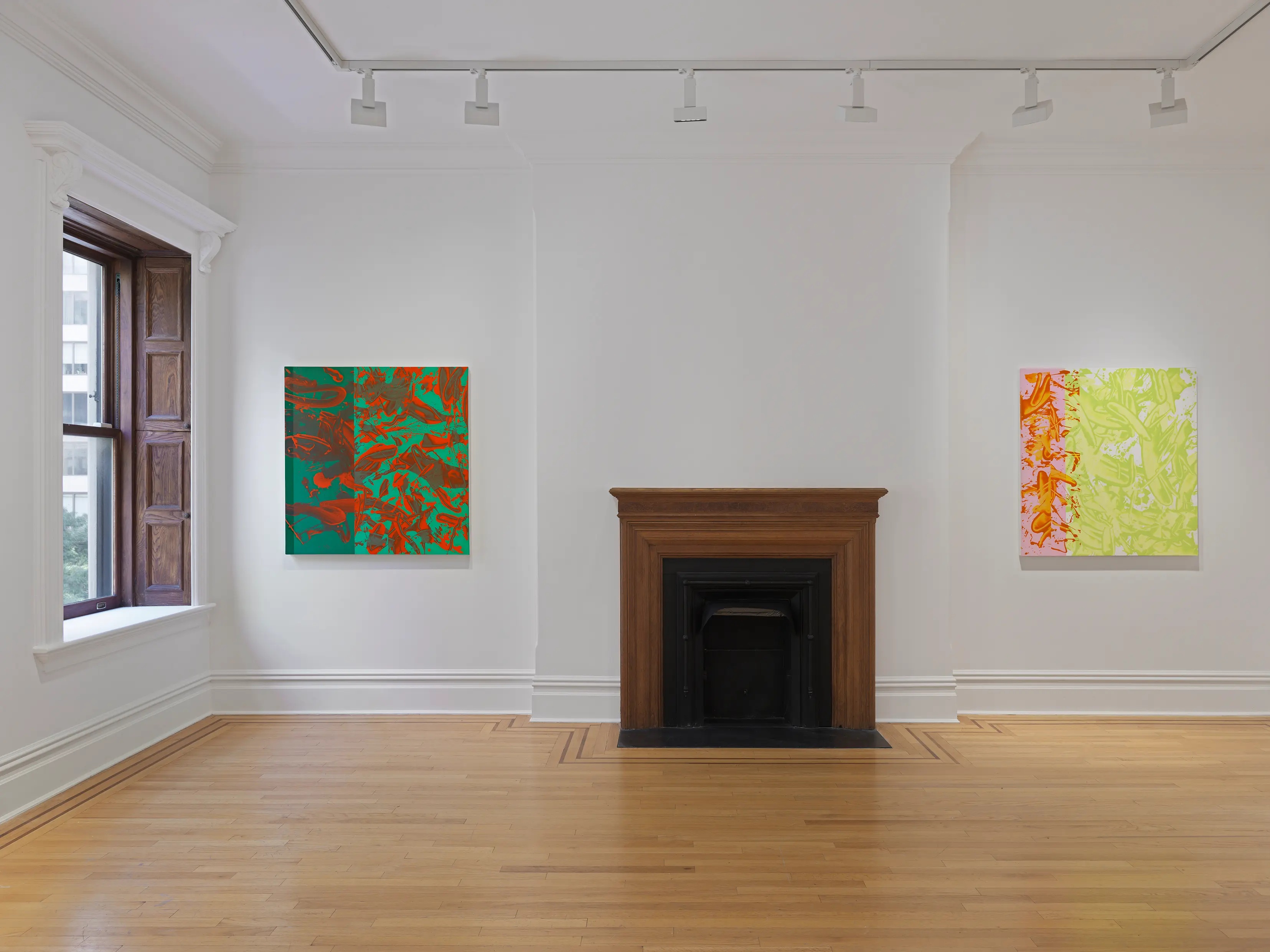 Installation view from David Reed: Terrible Idea