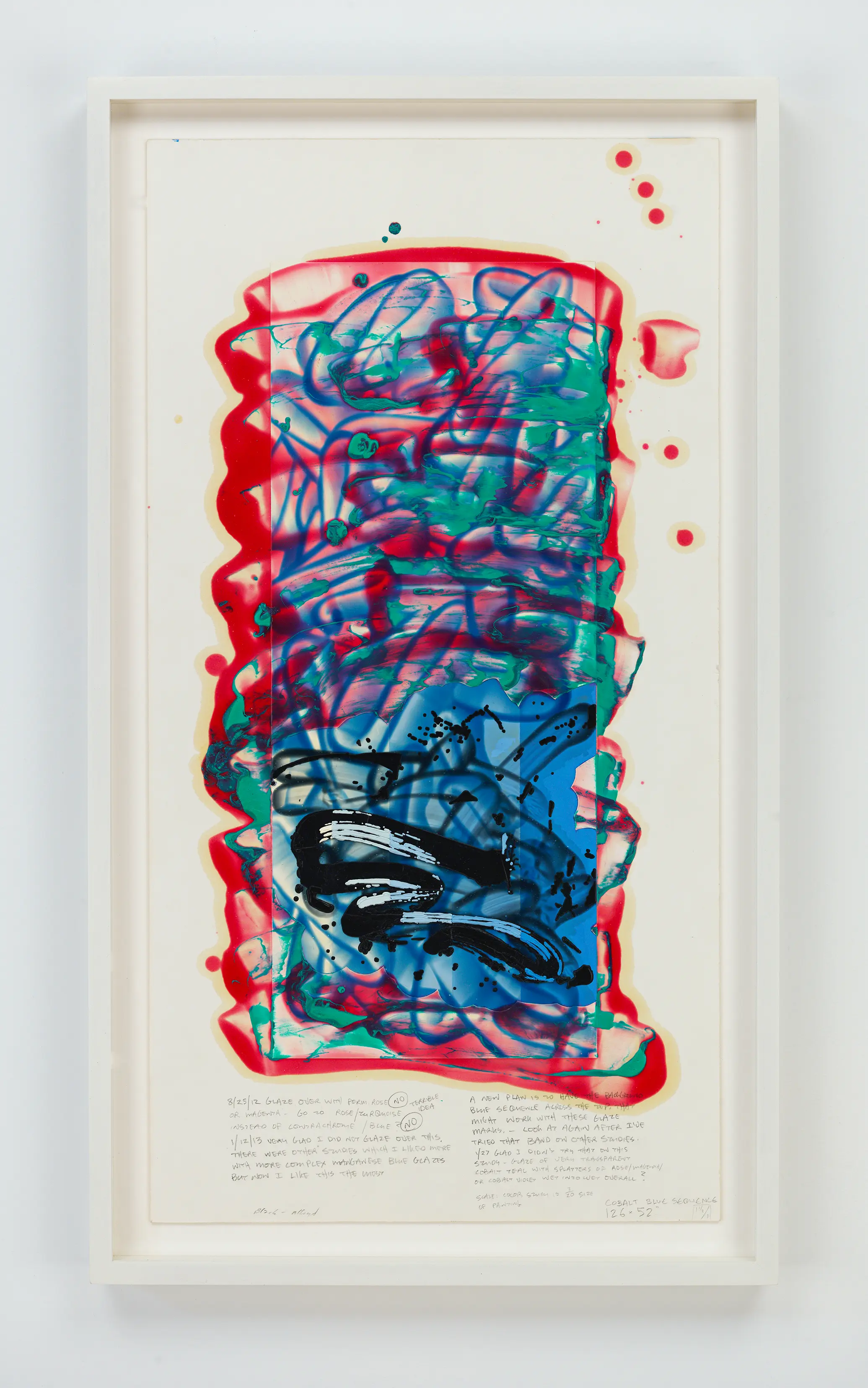 David Reed, Color Study #11, 2018