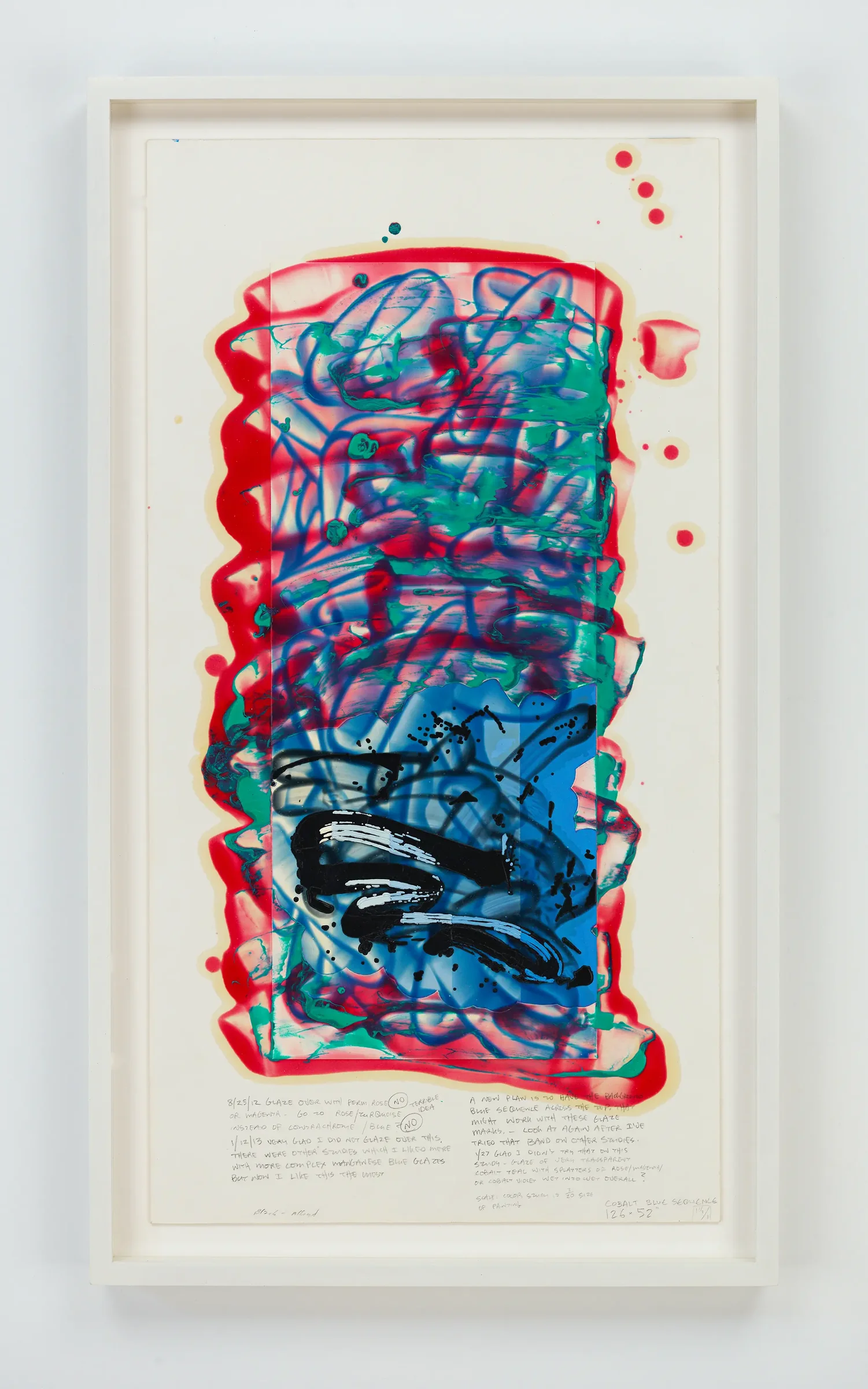 David Reed, Color Study #11, 2018