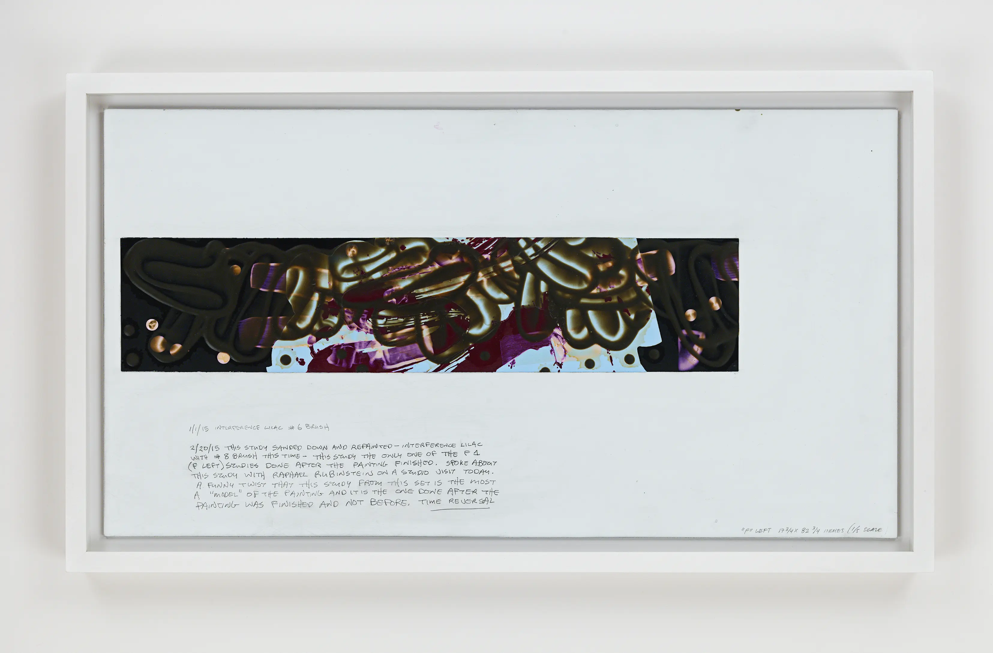 David Reed, Color Study #32 for Painting #62, 2015