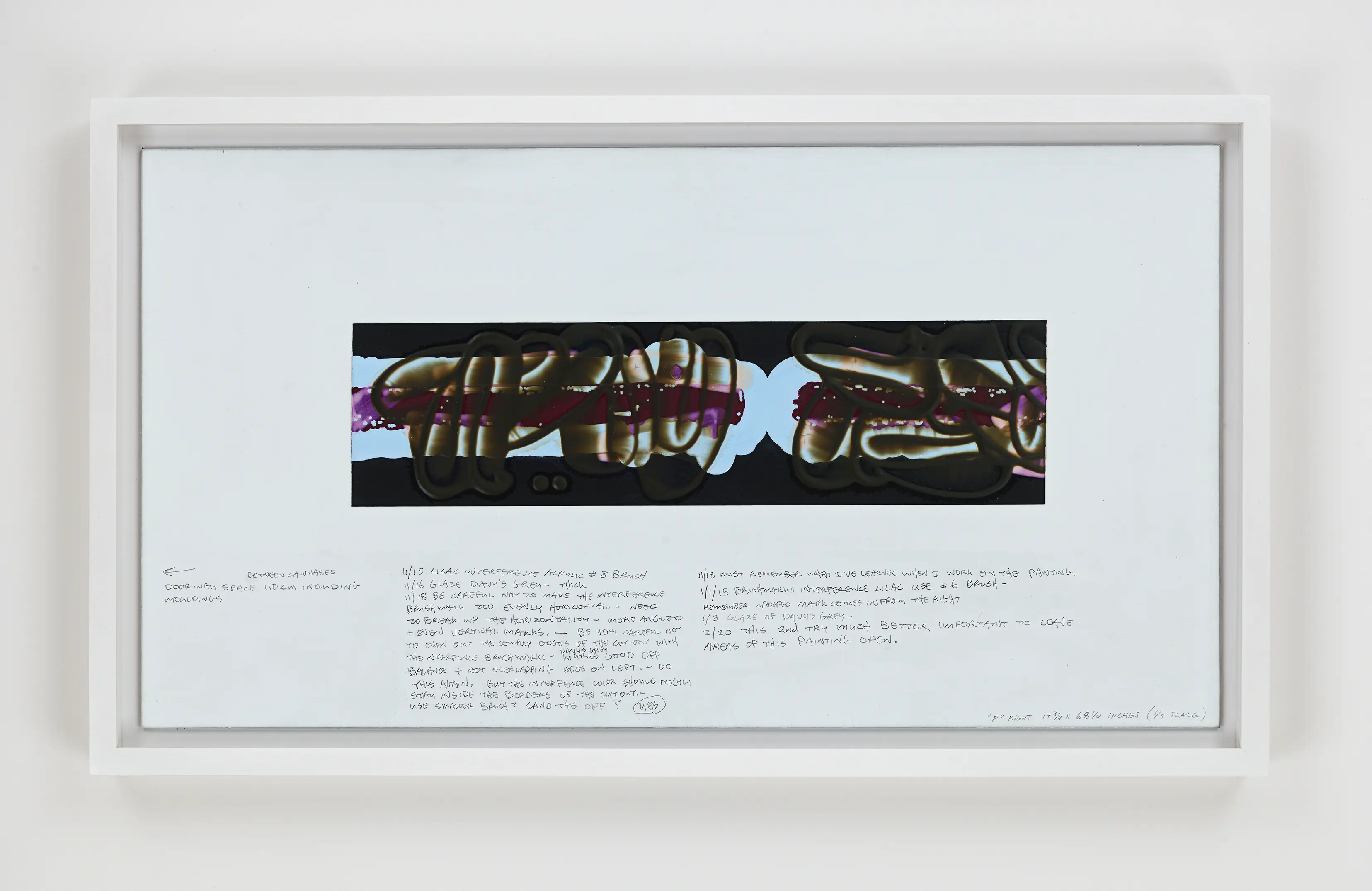 David Reed, Color Study #38, 2015