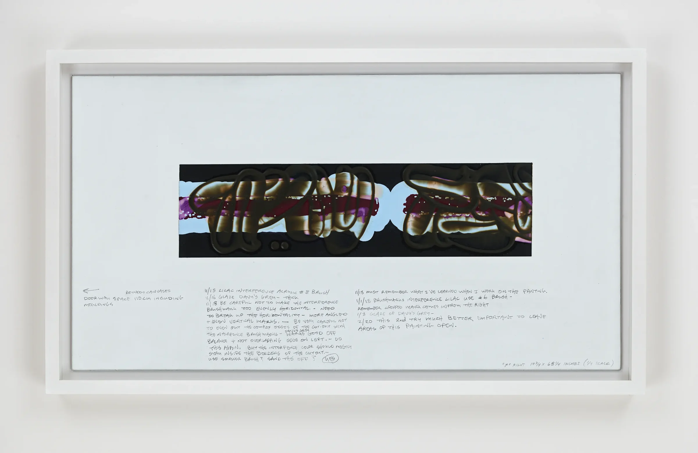David Reed, Color Study #38, 2015
