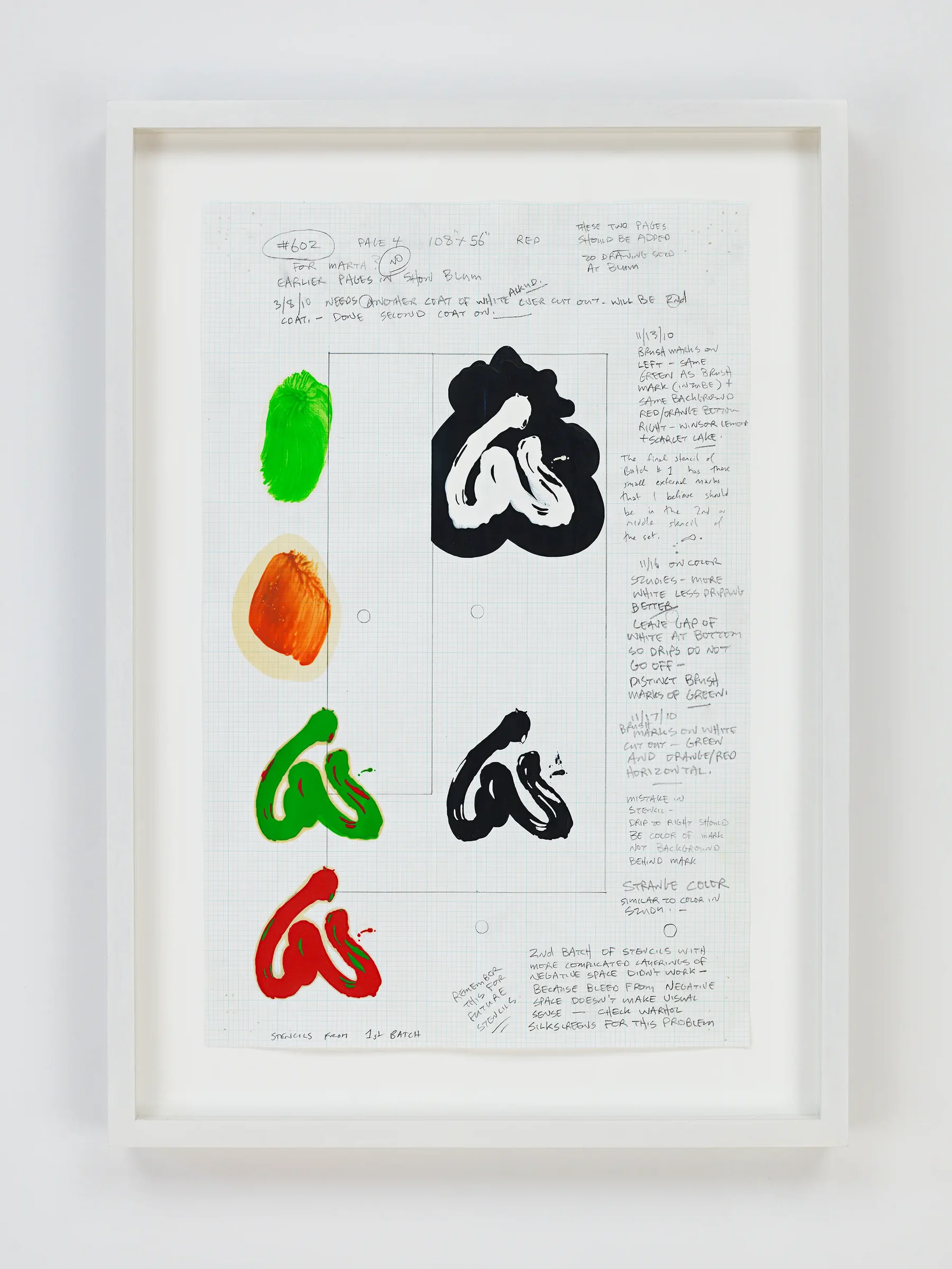 David Reed, Drawing for #602, 2014