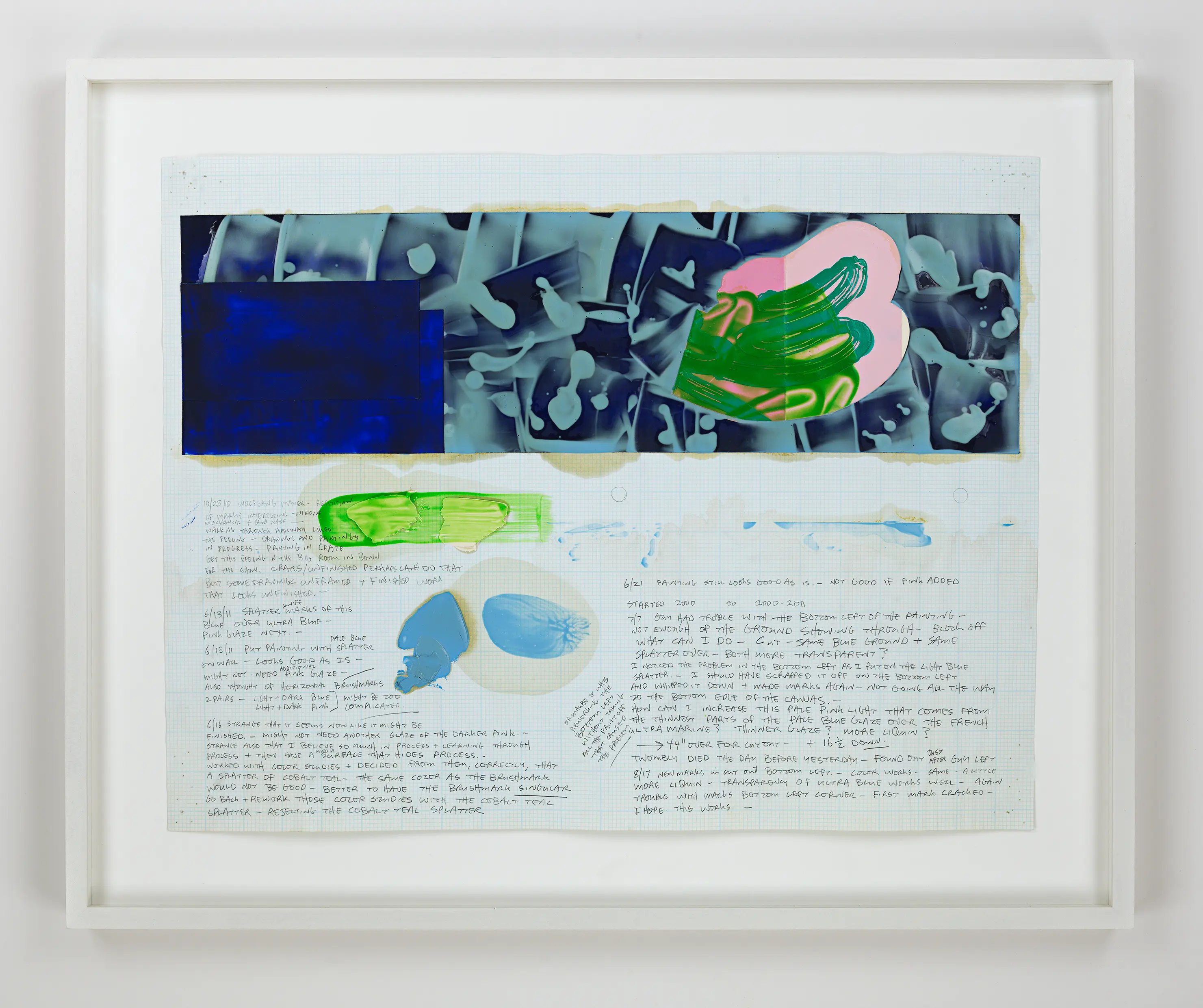 David Reed, Drawing for #615, 2014