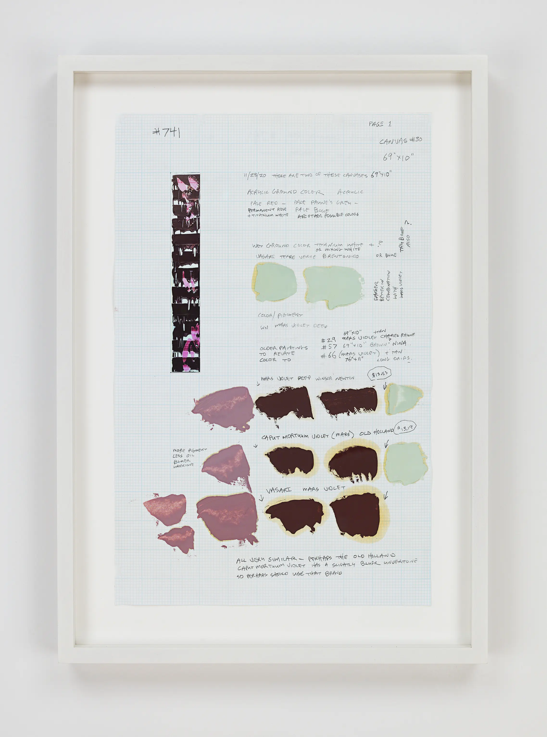 David Reed, Drawing for #741, 2026