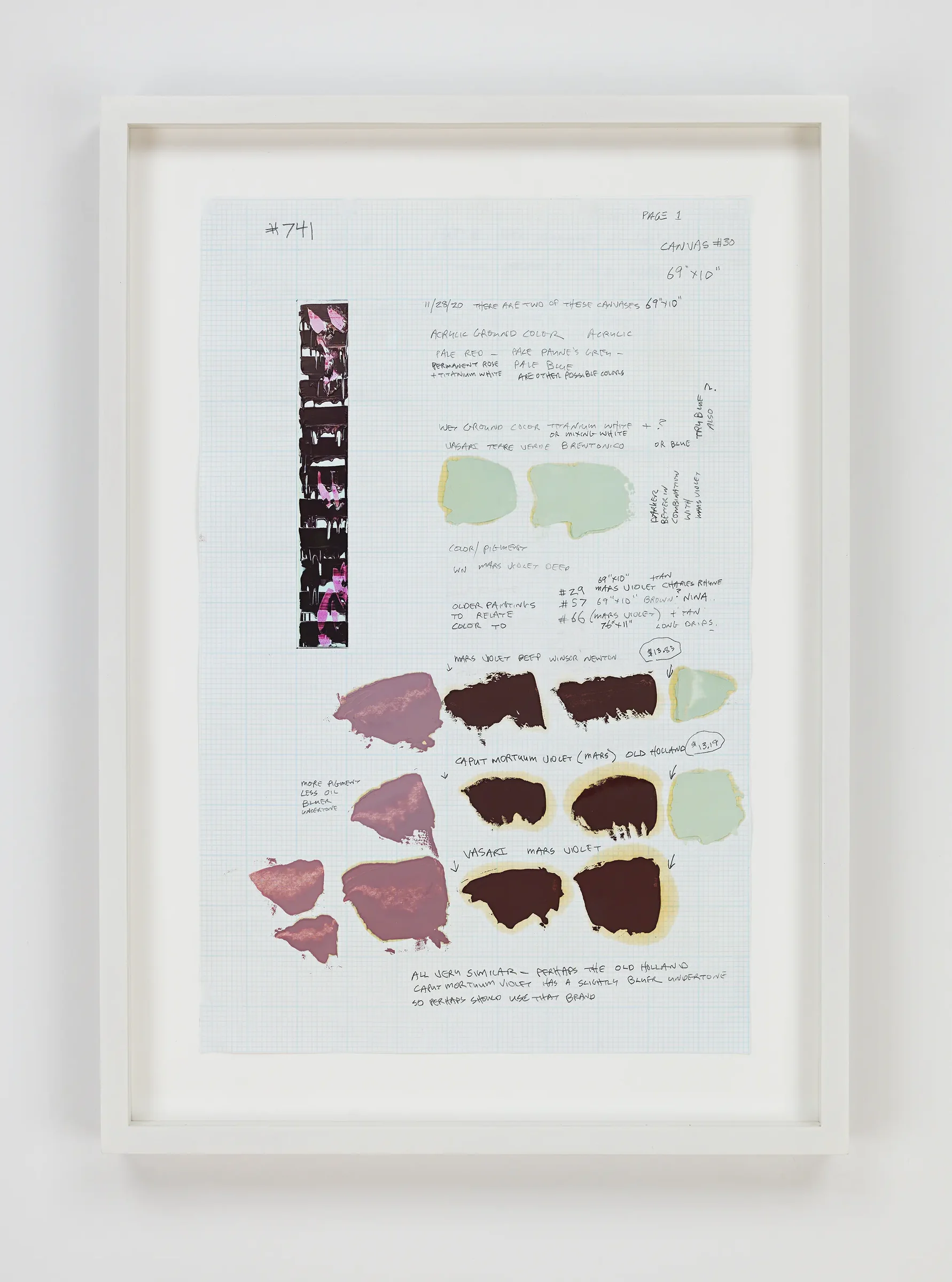 David Reed, Drawing for #741, 2026