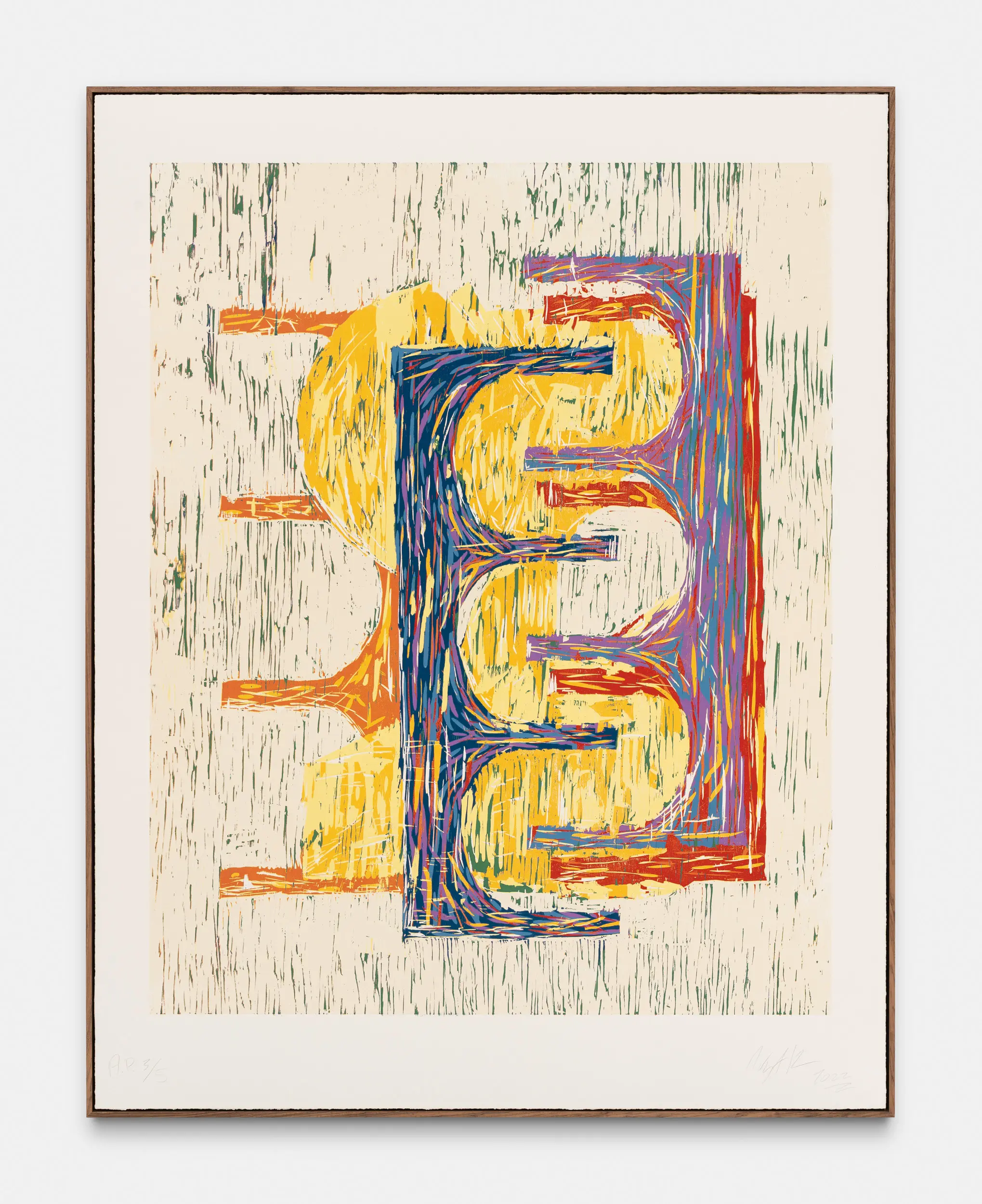 Wyatt Kahn, New Houston Street (9 Color Woodcut), 2022